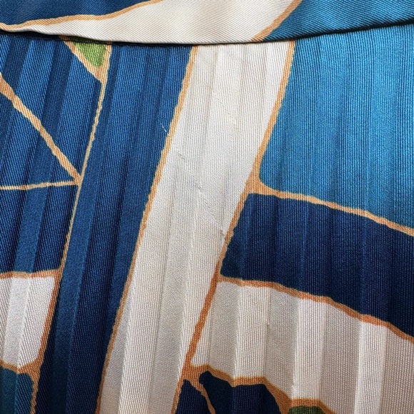 Mango Printed Pleated Midi Skirt - Picture 7 of 8